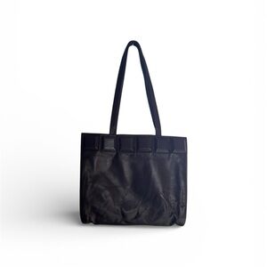 Vintage Loewe Chocolate Brown Leather Anagram Shoulder Bag